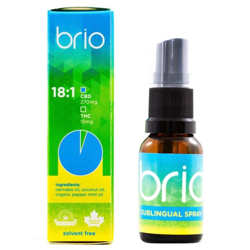 BRIO 18:1 CBD/THC Sublingual Spray
