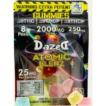 Buy Dazed8 Atomic Blenz Gummies 250mg 8pc
