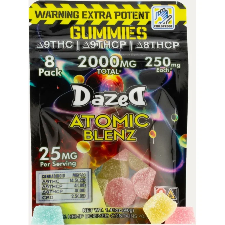 Buy Dazed8 Atomic Blenz Gummies 250mg 8pc