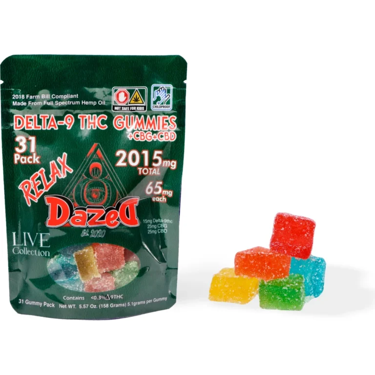 DazeD8 LIVE 65mg Delta-9 THC Gummies