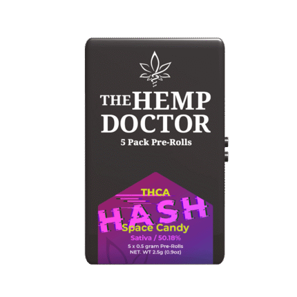 THCA BUBBLE HASH INFUSED PREROLLS | 5-PACK TINS