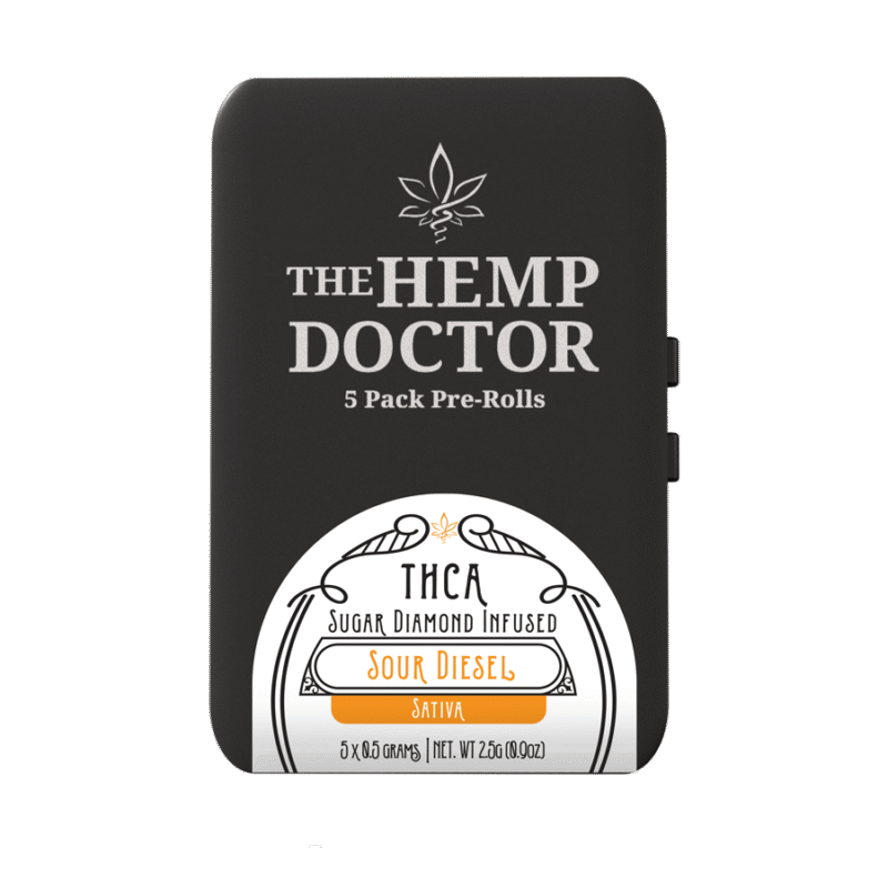 THCA SUGAR DIAMOND INFUSED PRE-ROLLS | 5-PACK TINS